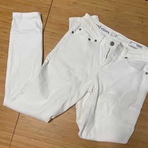 Vineyard vines white skinny womens jeans Size 2